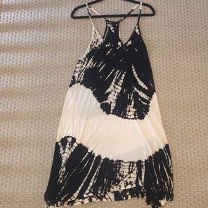 Tan and black tie dye dress